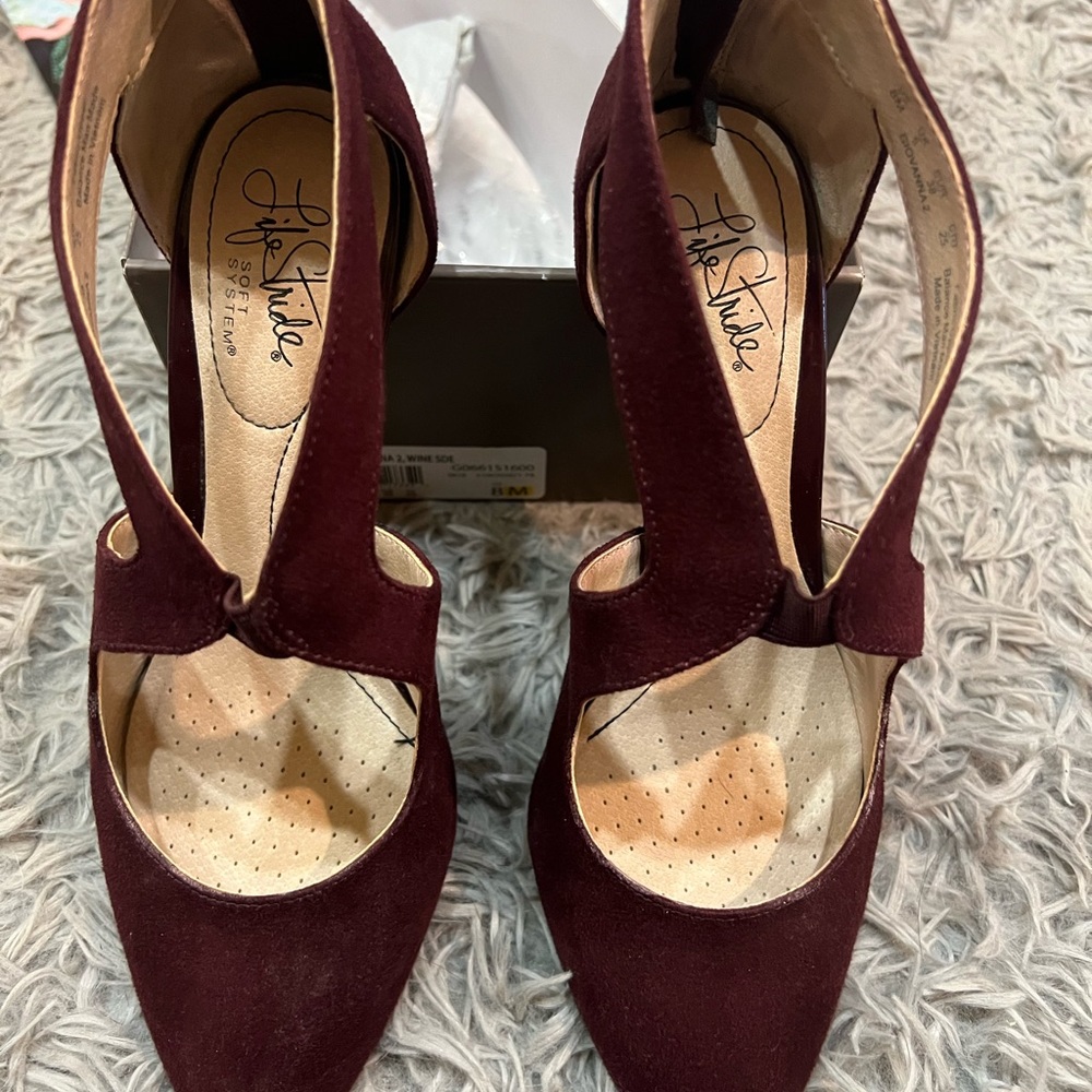 Life Stide Giovanna 2 color wine, size 8